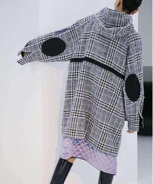 Check Utility Pocket Coat
